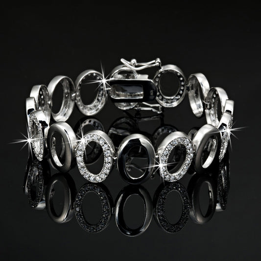 Tennis Bracelet Featuring 144 Crystals by Swarovski